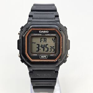 Casio Digital Sport Watch Men 42MM Black Case Black Plastic Bands